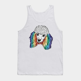 Rainbow Poodle Tank Top